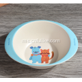 Kartun Haiwan Cute Bowl Binaural Plastik